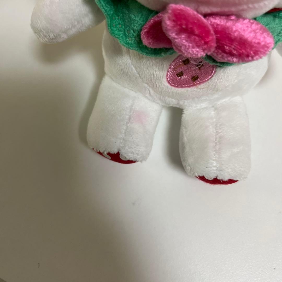 シュガーバニーズ　しろうさ　いちご　ぬいぐるみ　マスコット　平成レトロ サンリオ