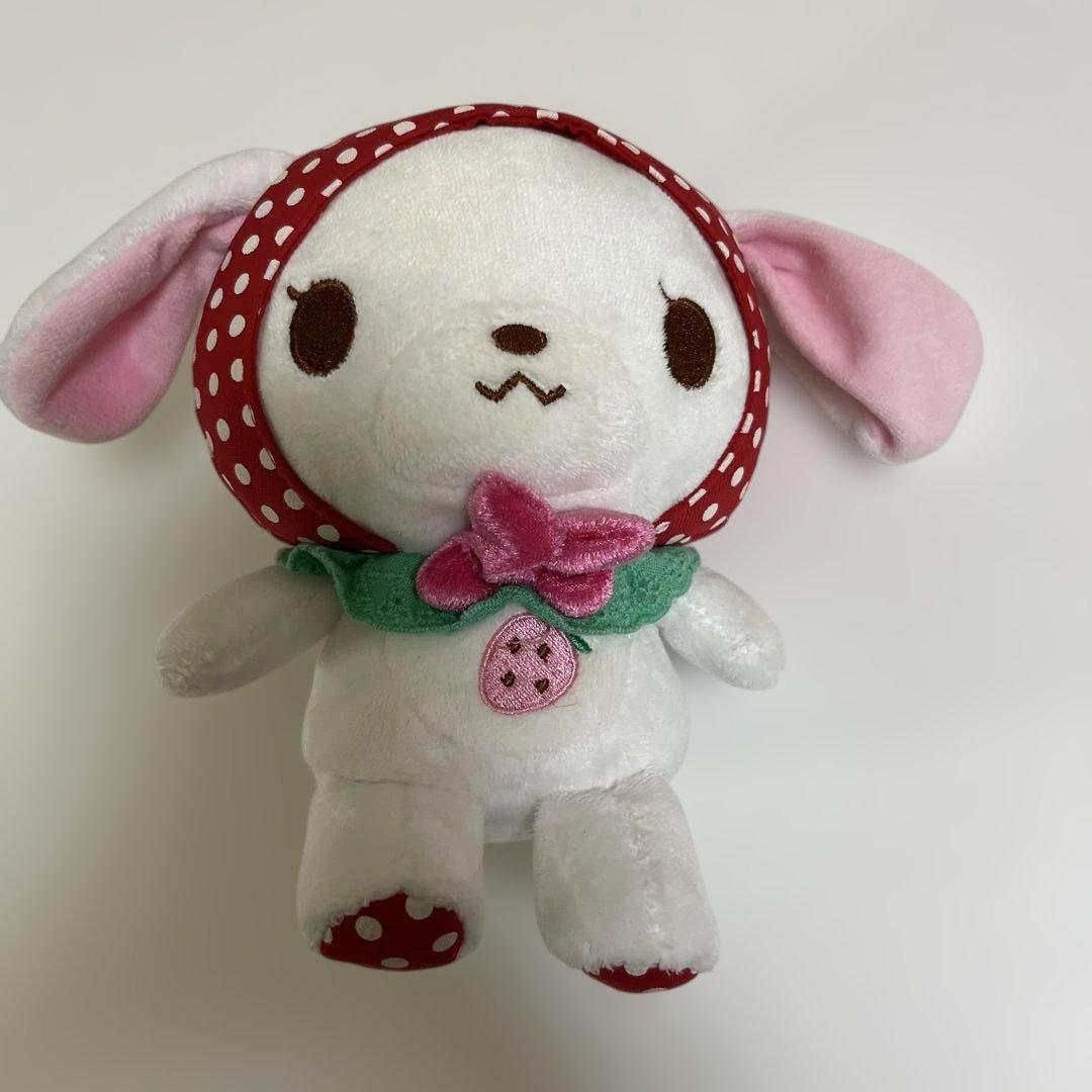 シュガーバニーズ　しろうさ　いちご　ぬいぐるみ　マスコット　平成レトロ サンリオ