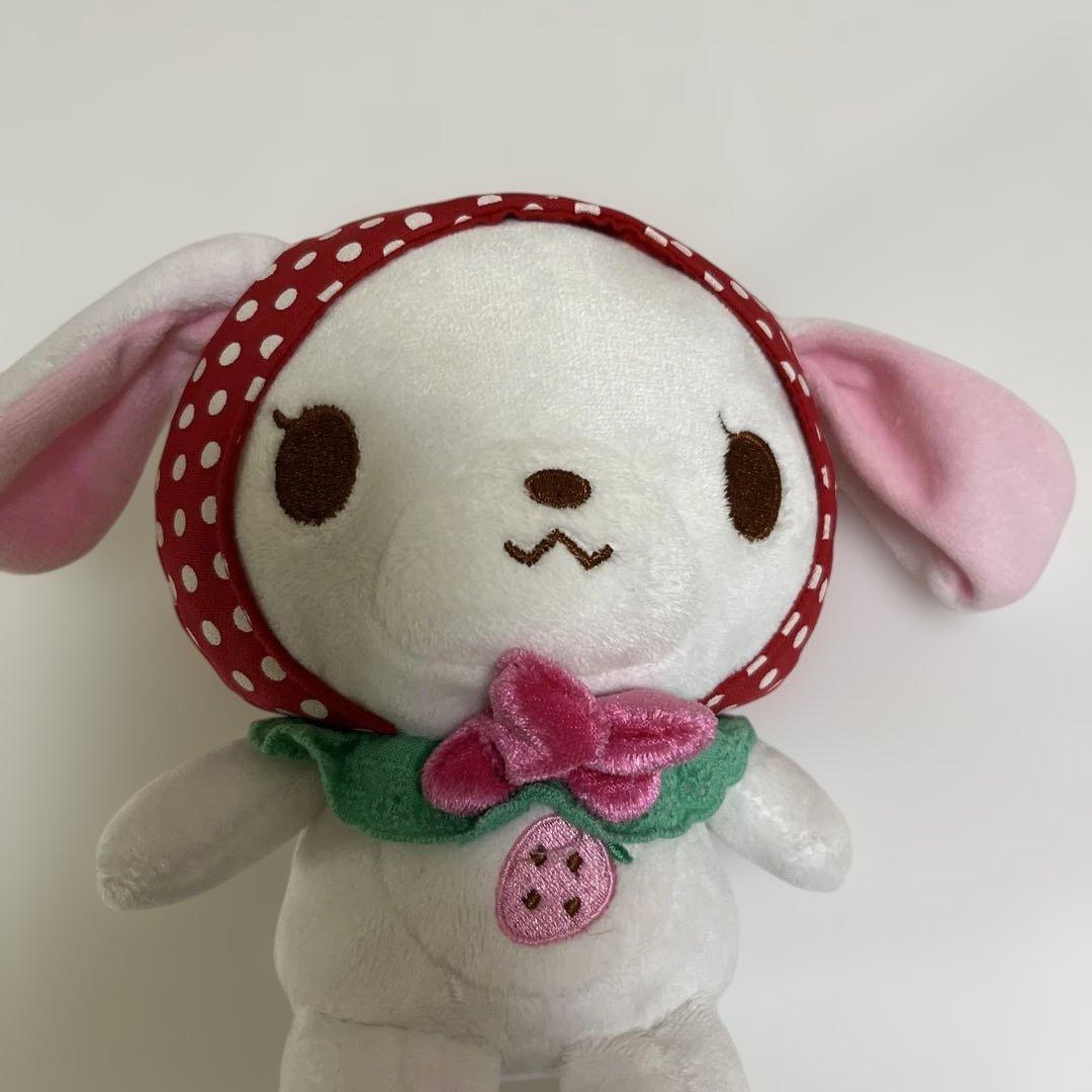 シュガーバニーズ　しろうさ　いちご　ぬいぐるみ　マスコット　平成レトロ サンリオ