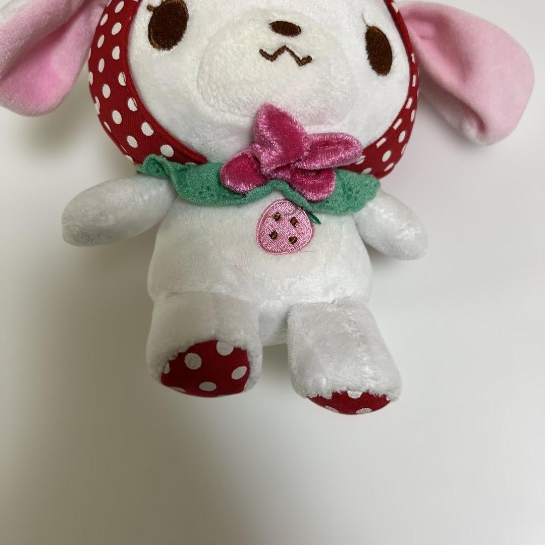 シュガーバニーズ　しろうさ　いちご　ぬいぐるみ　マスコット　平成レトロ サンリオ