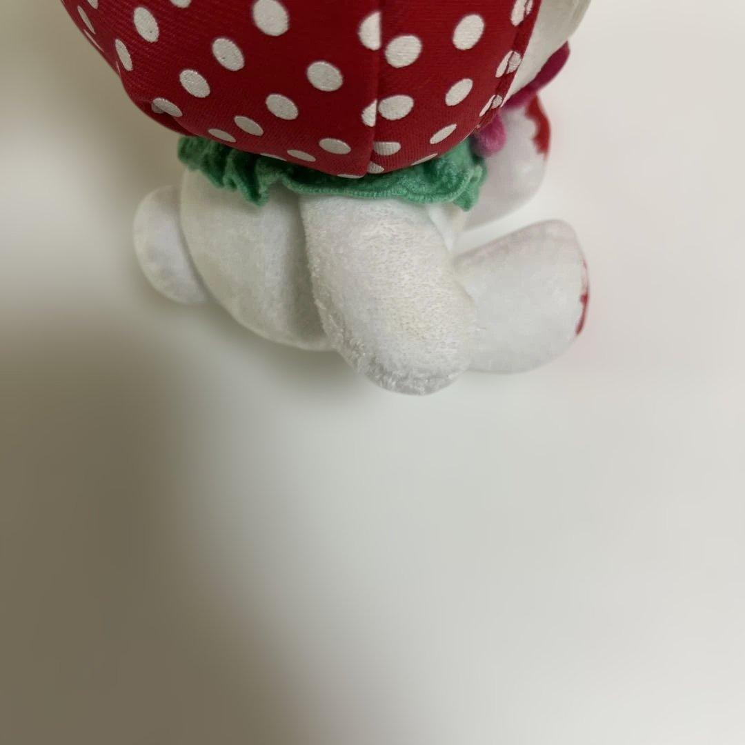 シュガーバニーズ　しろうさ　いちご　ぬいぐるみ　マスコット　平成レトロ サンリオ