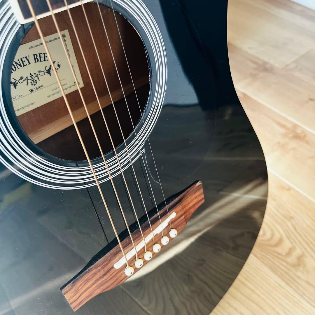 HONEY BEE アコースティックギター ブラック