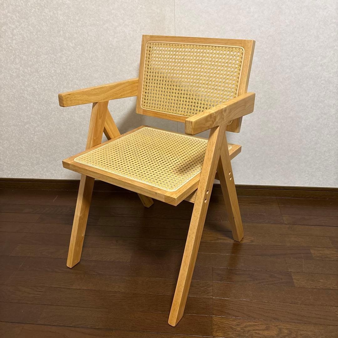 【美品】ピエールジャンヌレ ダイニングチェア アームチェア リプロダクト品 ②