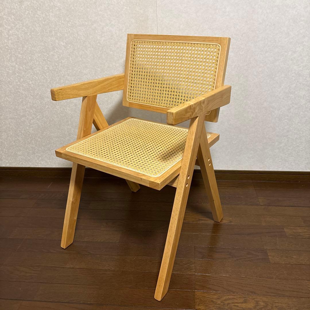 【美品】ピエールジャンヌレ ダイニングチェア アームチェア リプロダクト品 ②