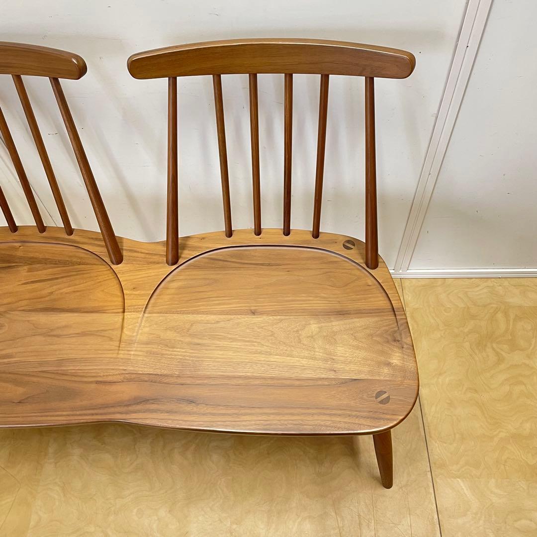 2人掛けウィンザーチェア ベンチ ダイニング チェア 椅子 イス 北欧スタイル