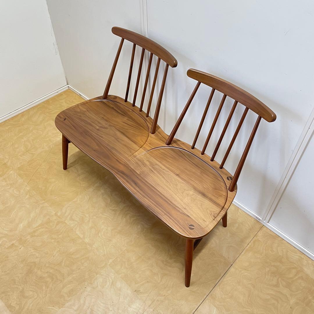 2人掛けウィンザーチェア ベンチ ダイニング チェア 椅子 イス 北欧スタイル