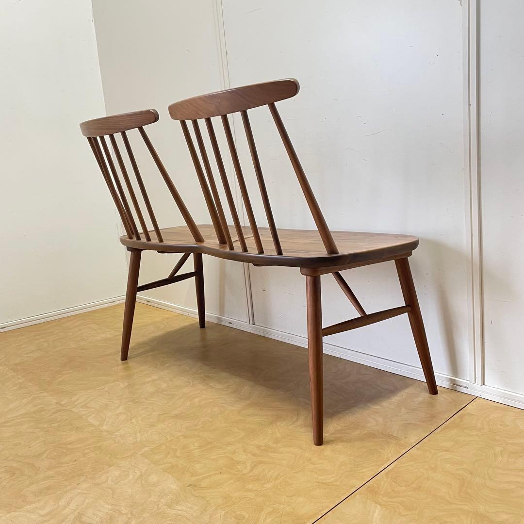 2人掛けウィンザーチェア ベンチ ダイニング チェア 椅子 イス 北欧スタイル