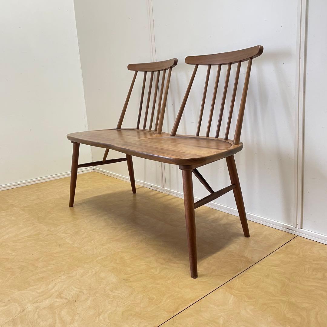2人掛けウィンザーチェア ベンチ ダイニング チェア 椅子 イス 北欧スタイル
