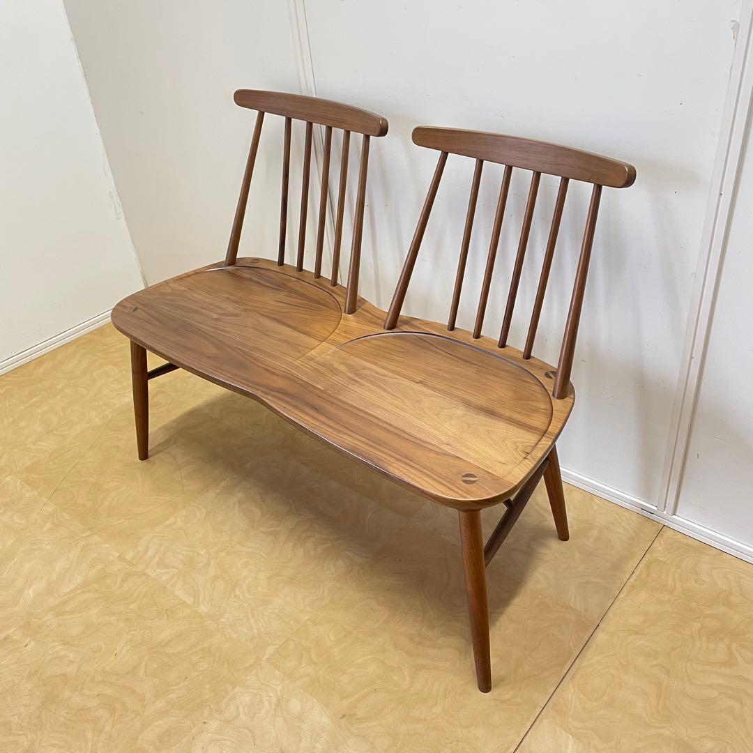 2人掛けウィンザーチェア ベンチ ダイニング チェア 椅子 イス 北欧スタイル