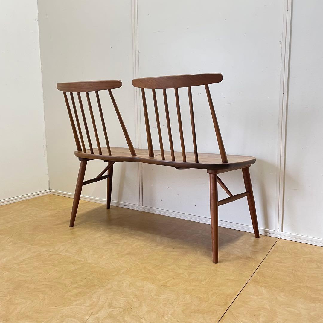 2人掛けウィンザーチェア ベンチ ダイニング チェア 椅子 イス 北欧スタイル