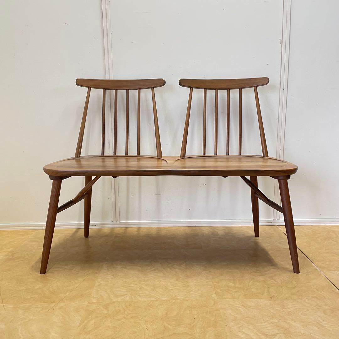 2人掛けウィンザーチェア ベンチ ダイニング チェア 椅子 イス 北欧スタイル