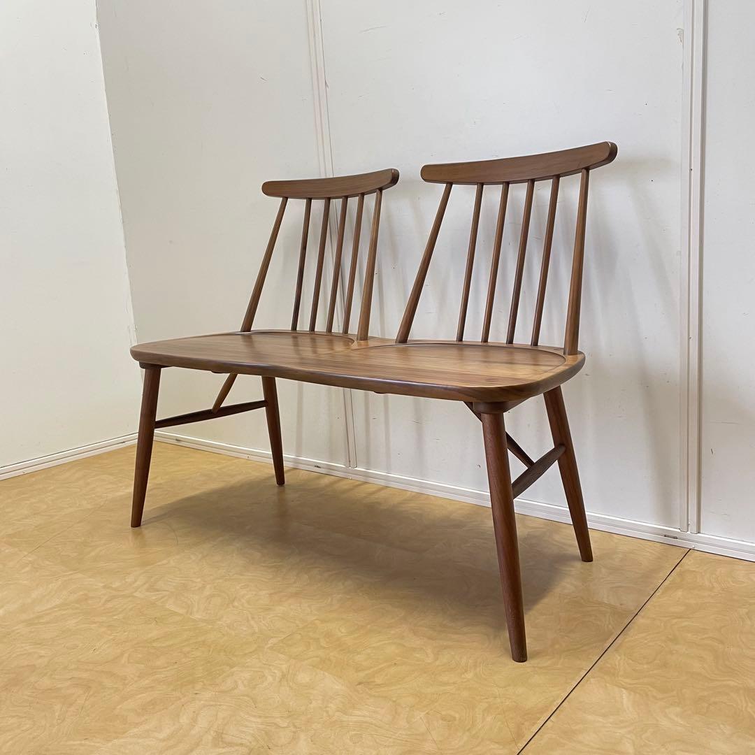 2人掛けウィンザーチェア ベンチ ダイニング チェア 椅子 イス 北欧スタイル