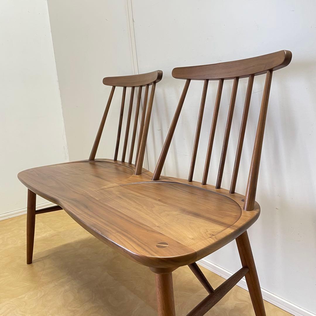 2人掛けウィンザーチェア ベンチ ダイニング チェア 椅子 イス 北欧スタイル