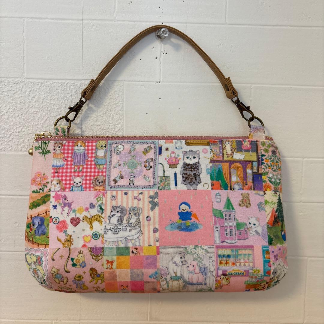 感謝価格　SALE 新作生地　ユキエモン　巾着　ハンドメイド　小物入れ