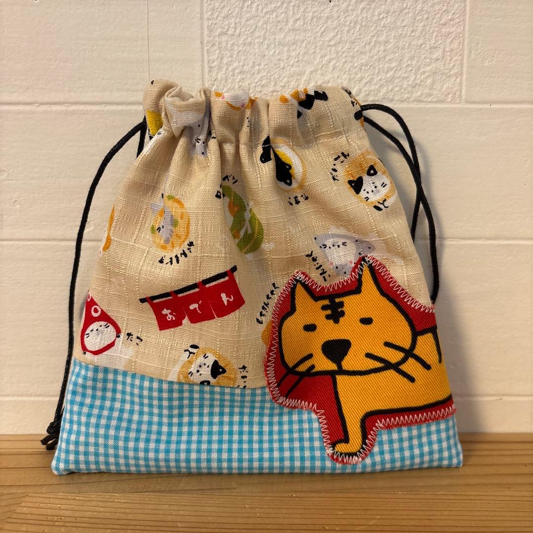 感謝価格　SALE 新作生地　ユキエモン　巾着　ハンドメイド　小物入れ