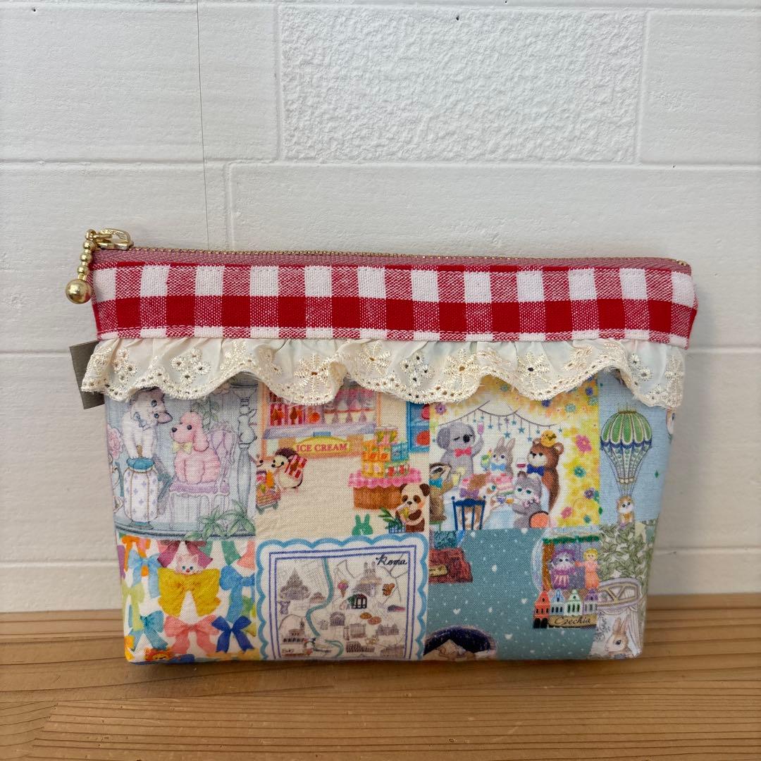 感謝価格　SALE 新作生地　ユキエモン　巾着　ハンドメイド　小物入れ