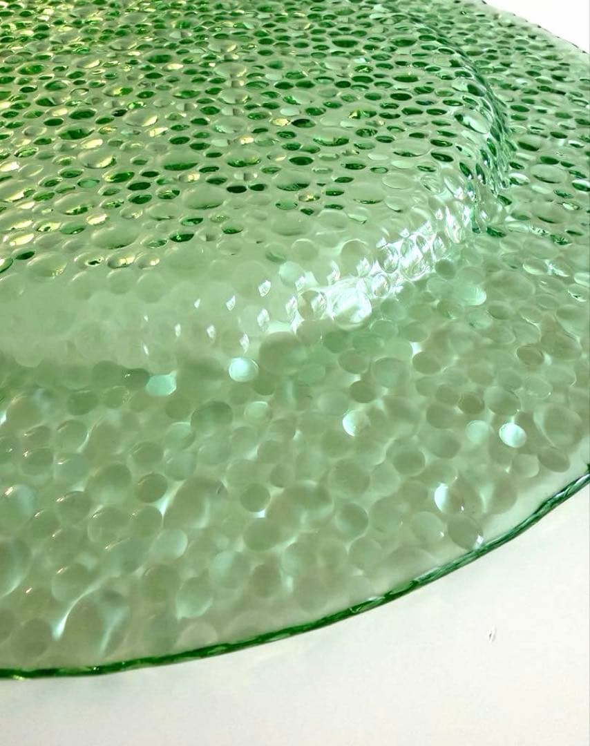 (新品) Droplets ドロップレット ガラス　大皿 (2枚セット)