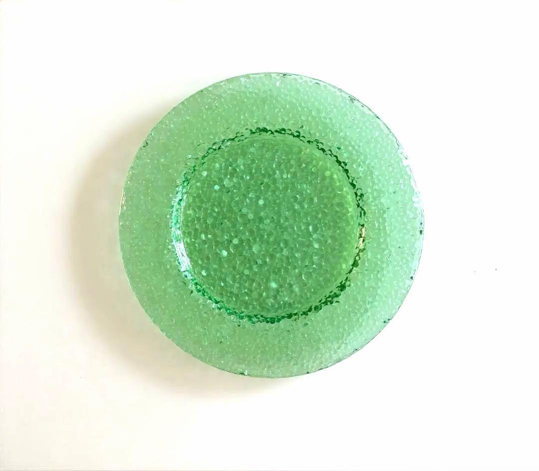 (新品) Droplets ドロップレット ガラス　大皿 (2枚セット)