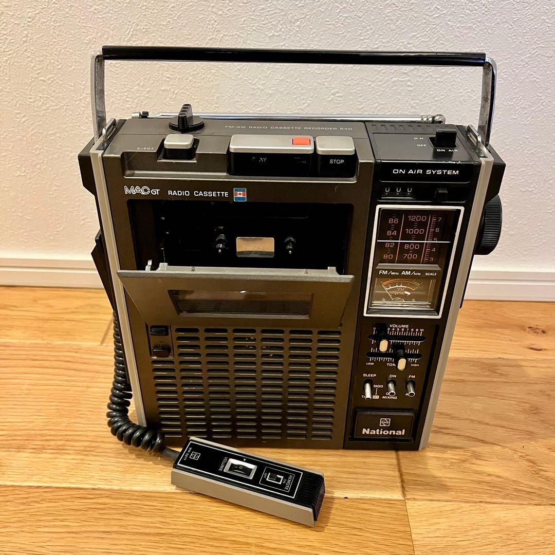 【昭和レトロ】National RQ-540 MAC G カセットレコーダー
