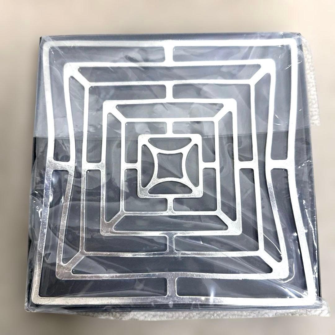 【未使用品】能作 KAGO スクエア Mサイズ（200×200mm）純錫製