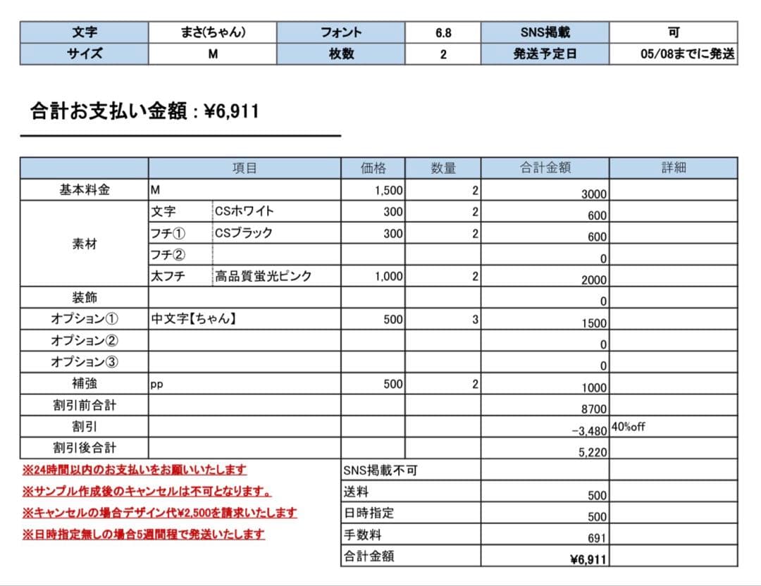 a❤︎ページ♡うちわ文字 ネームボード 連結文字 オーダー