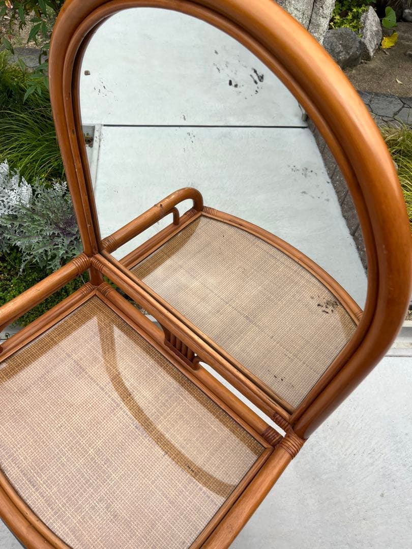 籐 ラタン ドレッサー チェスト ミラー 鏡 引き出し インテリア