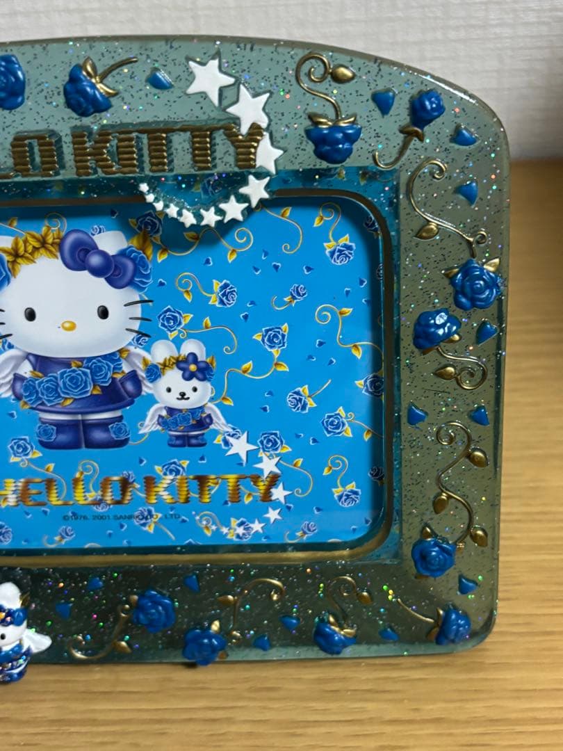 激レア　ハローキティ　ブルーローズ エンジェル フォトフレーム Wラブ　#1