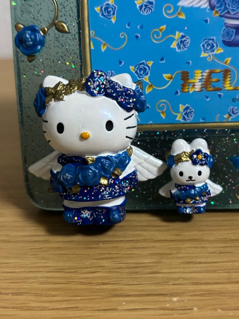 激レア　ハローキティ　ブルーローズ エンジェル フォトフレーム Wラブ　#1