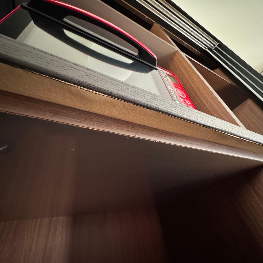 【IDC大塚家具】キッチンボード「ネロ」 ブラック 幅180cm