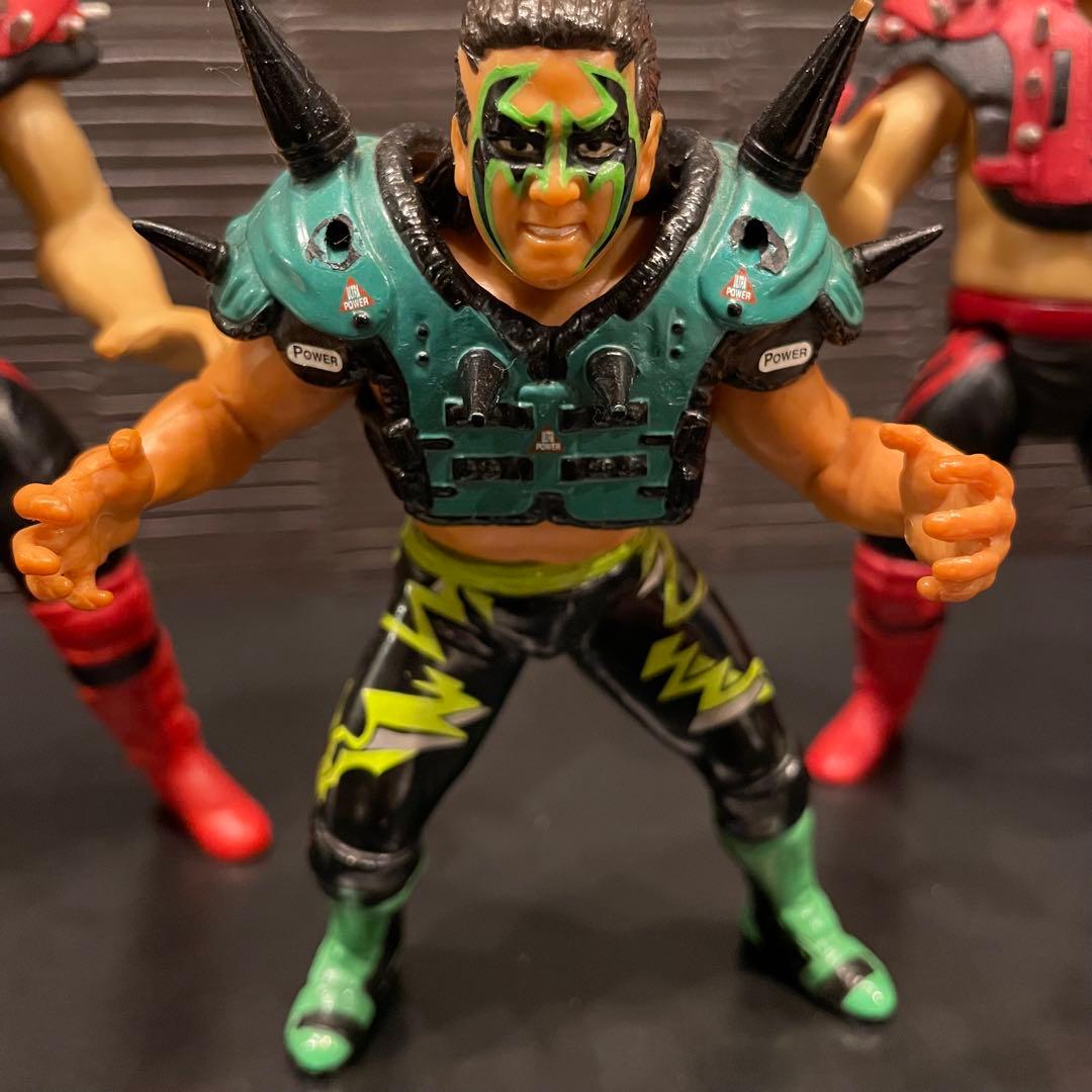 WWF ロードウォリアーズ　パワーウォリアー　3体セット　プロレスフィギュア