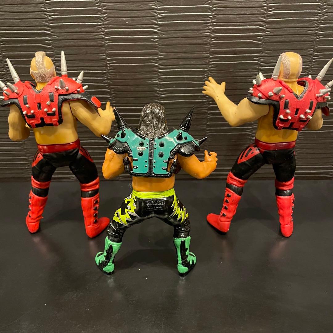 WWF ロードウォリアーズ　パワーウォリアー　3体セット　プロレスフィギュア