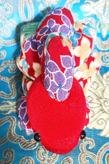 木目込み人形　金魚の親子