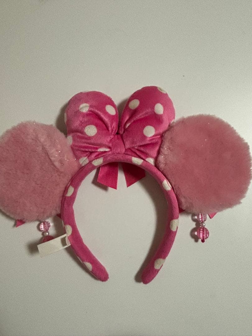 ディズニー　カチューシャ　イヤリング　ミニーちゃん　水玉 ドット