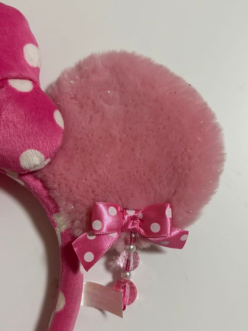 ディズニー　カチューシャ　イヤリング　ミニーちゃん　水玉 ドット