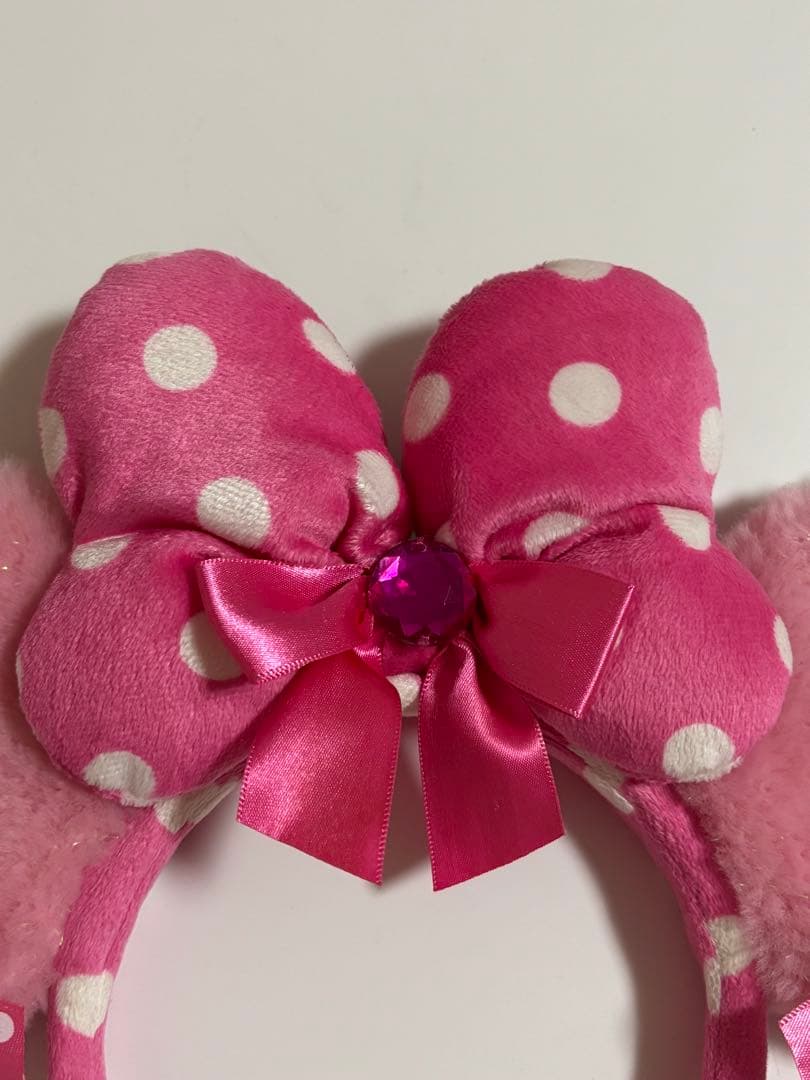 ディズニー　カチューシャ　イヤリング　ミニーちゃん　水玉 ドット