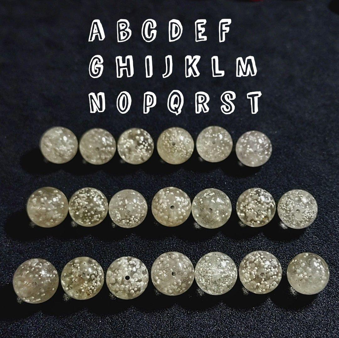 ★リッチクリストバライトinリビアンガラス 10ミリ珠ビーズF(SA+)