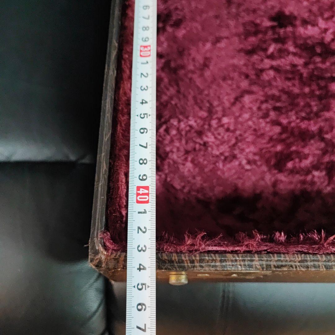 アコーディオンケース　ブラウン クロコダイルパターン 　イタリア製