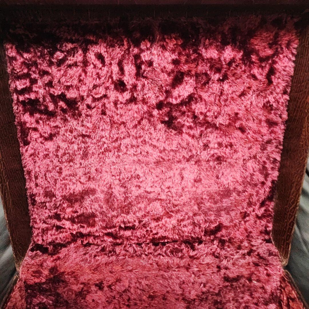 アコーディオンケース　ブラウン クロコダイルパターン 　イタリア製