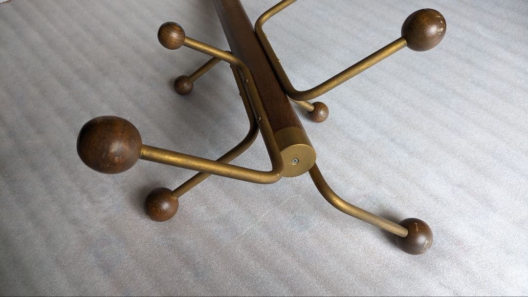 カリモク　コートハンガー　ポールハンガー　帽子ラックツリー