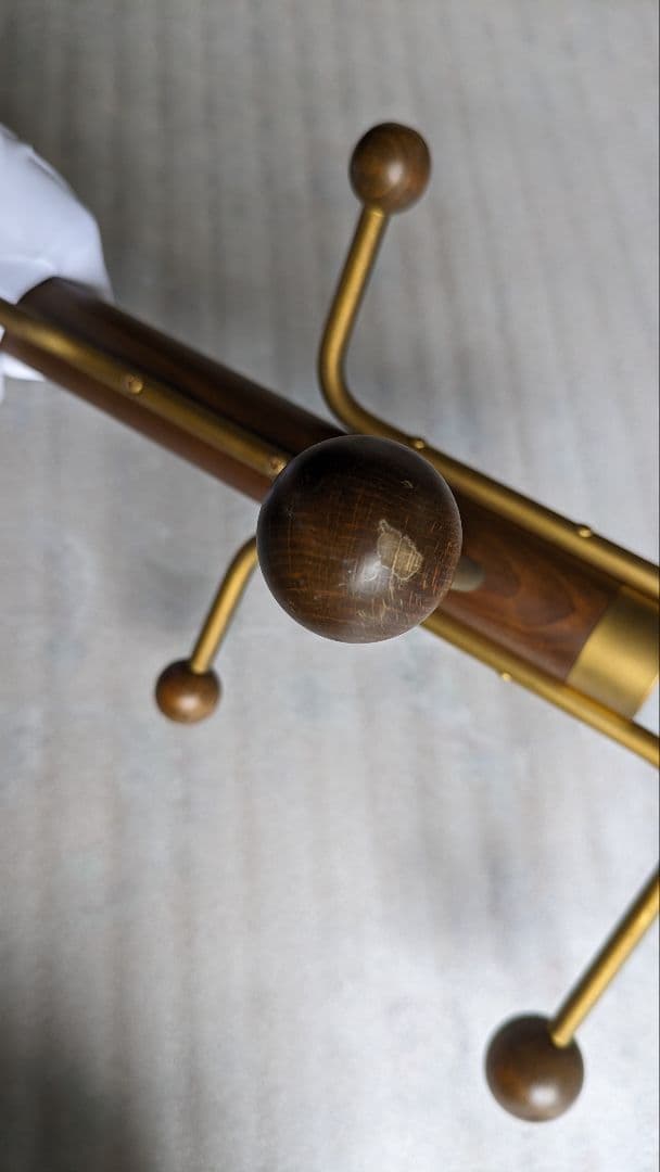 カリモク　コートハンガー　ポールハンガー　帽子ラックツリー