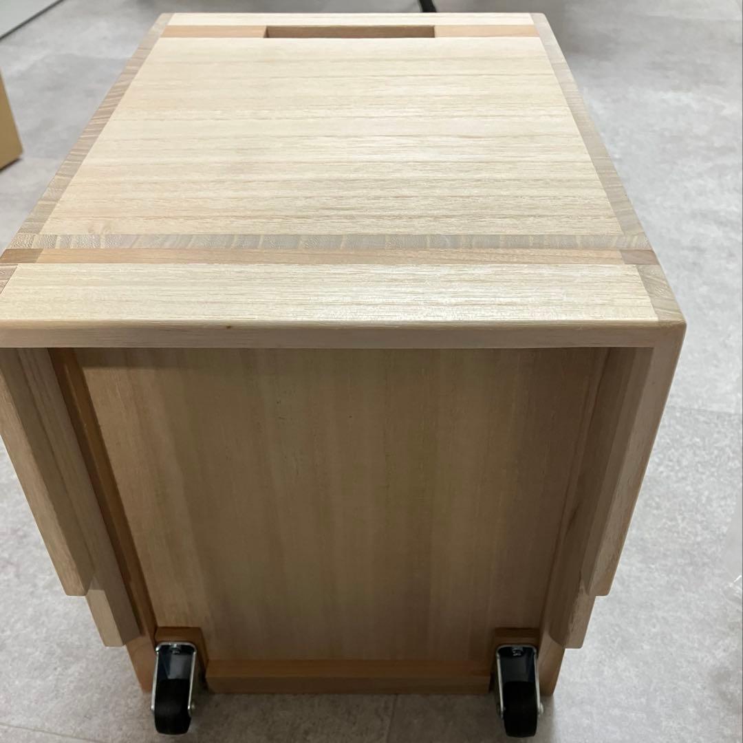 増田桐箱店　米びつ　5k キャスター付