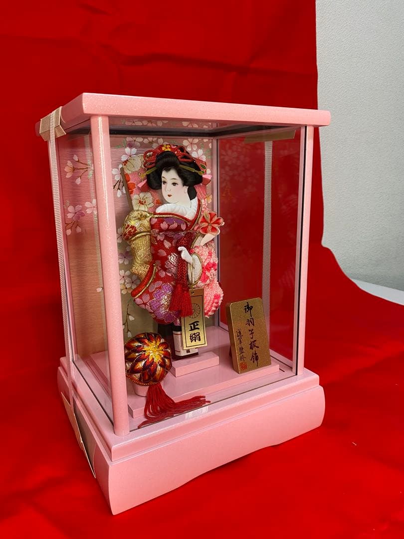 羽子板ガラスケース７号・サイズ間口約２３×奥行約２０×高さ約３１㎝・小さいサイズ