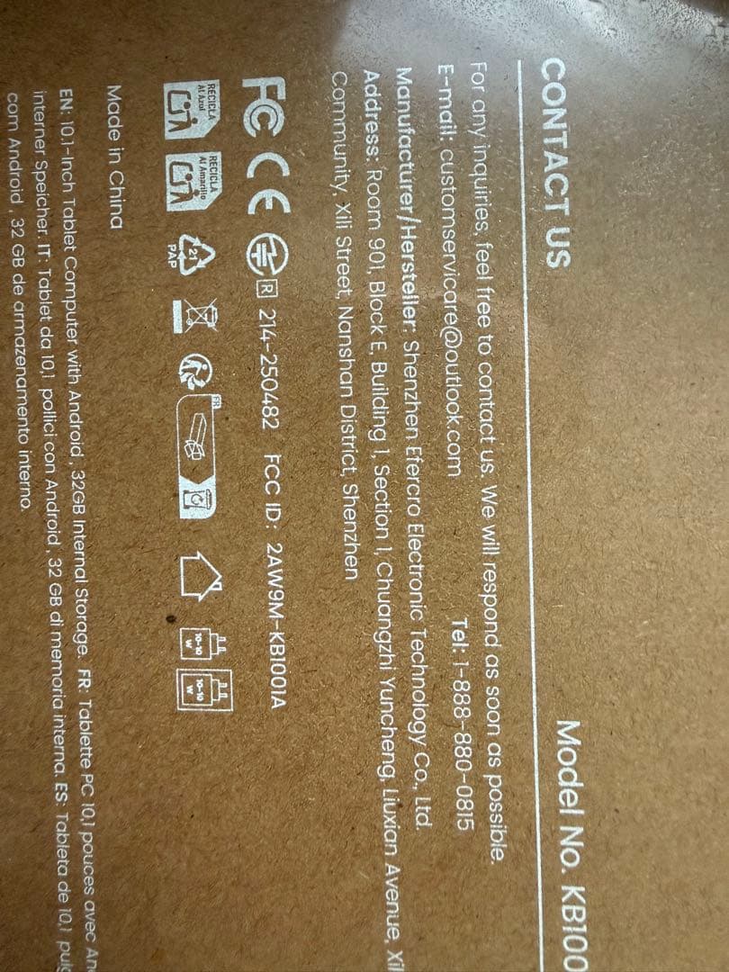 【新品】Android16タブレット 10.1インチ Wi-Fi