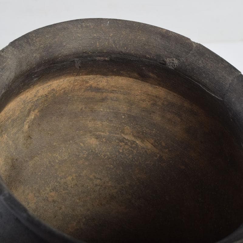 朝鮮美術　須恵器　新羅土器　新羅無細土　持ち手付壷　V　8924