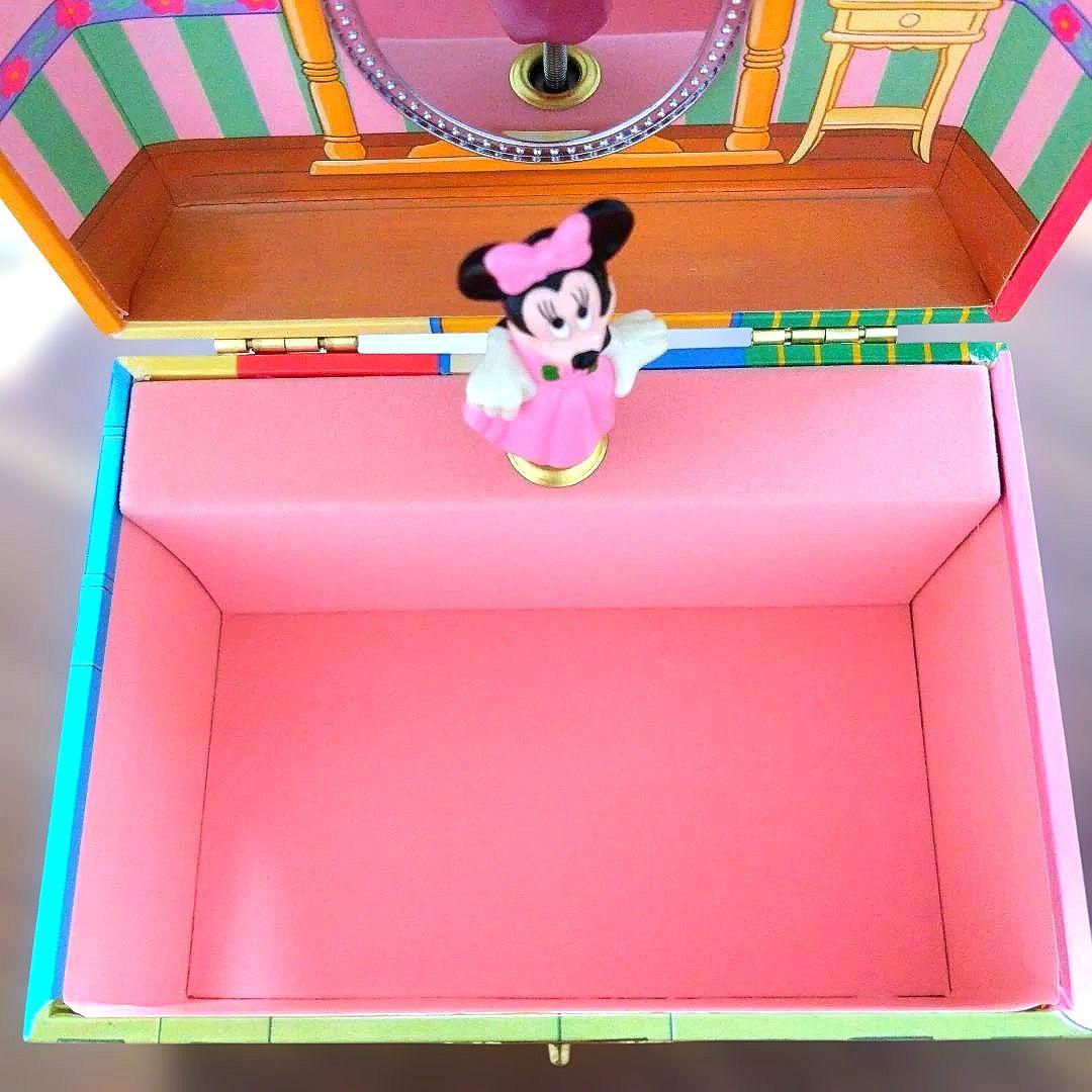 ミニーマウス オルゴール ジュエリーボックス レトロ