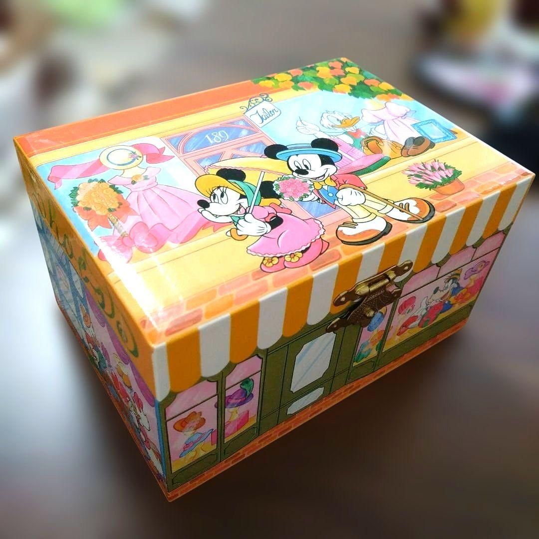 ミニーマウス オルゴール ジュエリーボックス レトロ