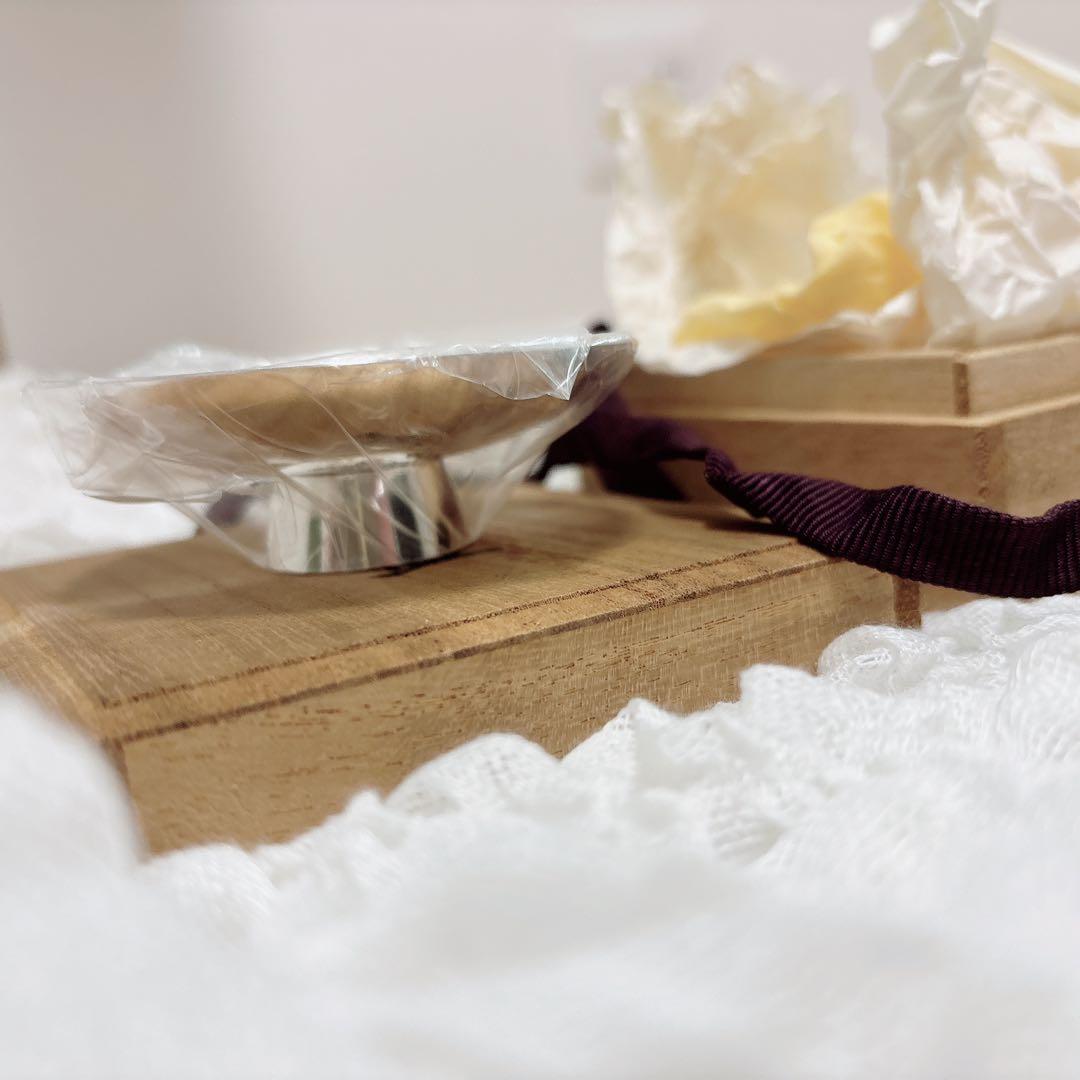 【純銀刻印あり】銀杯 桐箱入り 総重量 約38g