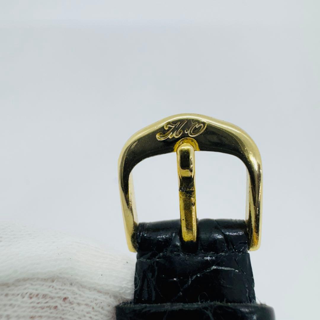 ✨OMEGA✨オメガ✨ジュネーブ✨ゴールド文字盤✨革レザー✨腕時計✨