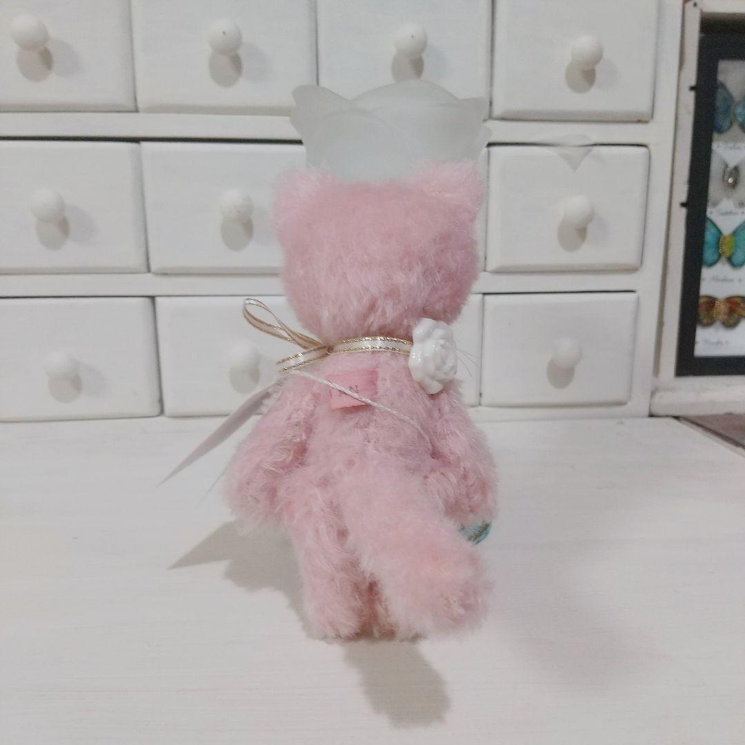 テディベア いちごミルク ピンク 猫 ネコ アーティストベア 玩具 ぬいぐるみ