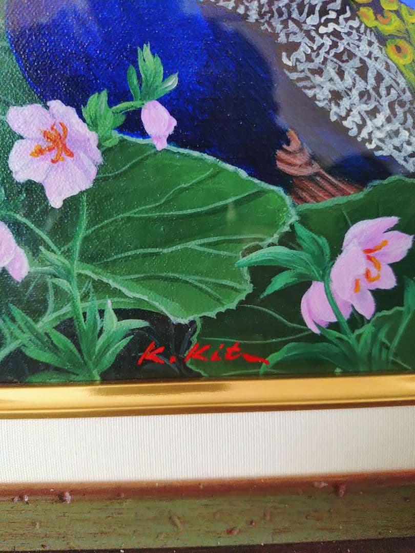 三連休値下げ 北久美子 油彩画 風の視線 6号